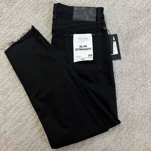 NWT rag & bone Women's Black Wren Slim Jeans